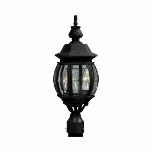 Artcraft Classico 3 Light  Black Outdoor Light AC8363BK